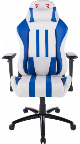 11Геймерское кресло GT Racer X-2608 White/Blue